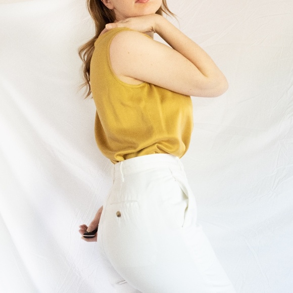 Vintage Gold Silk Top - Picture 2 of 5